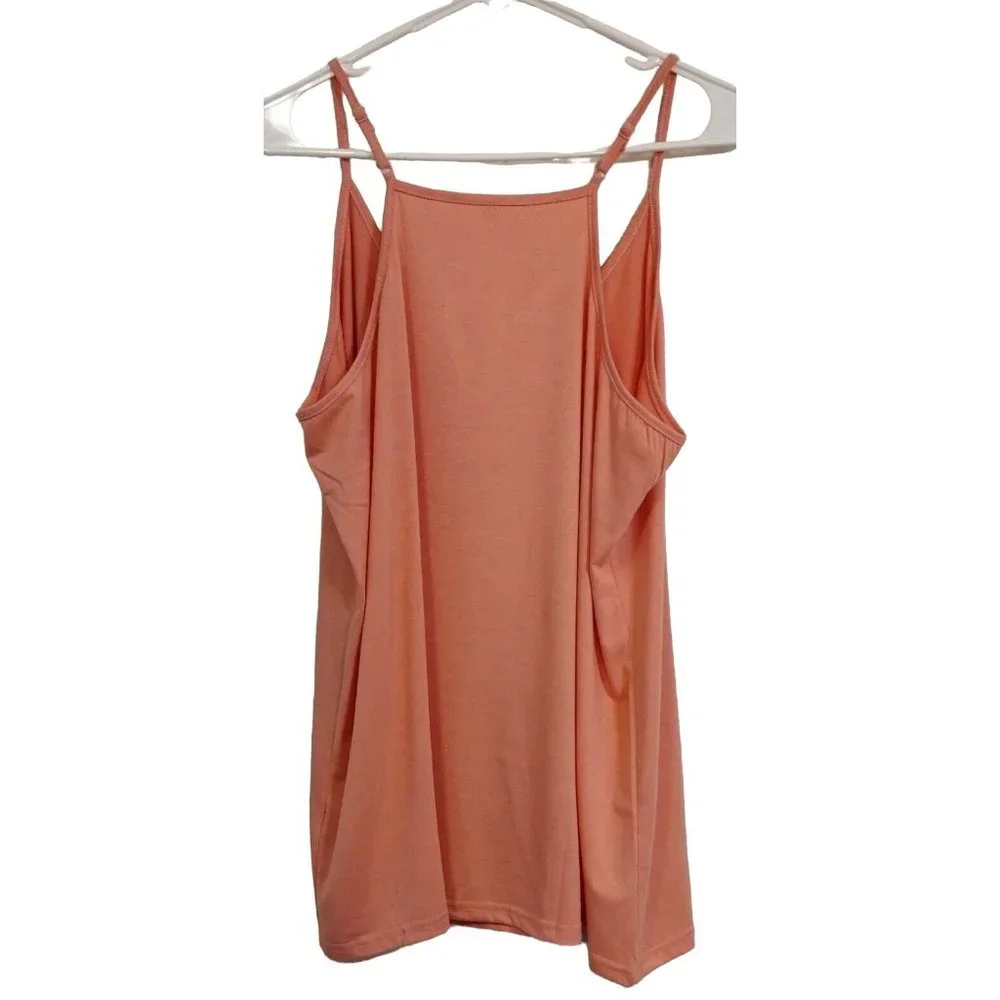 Women's XL Camisole Peach With Adjustable Straps - Picture 2 of 6